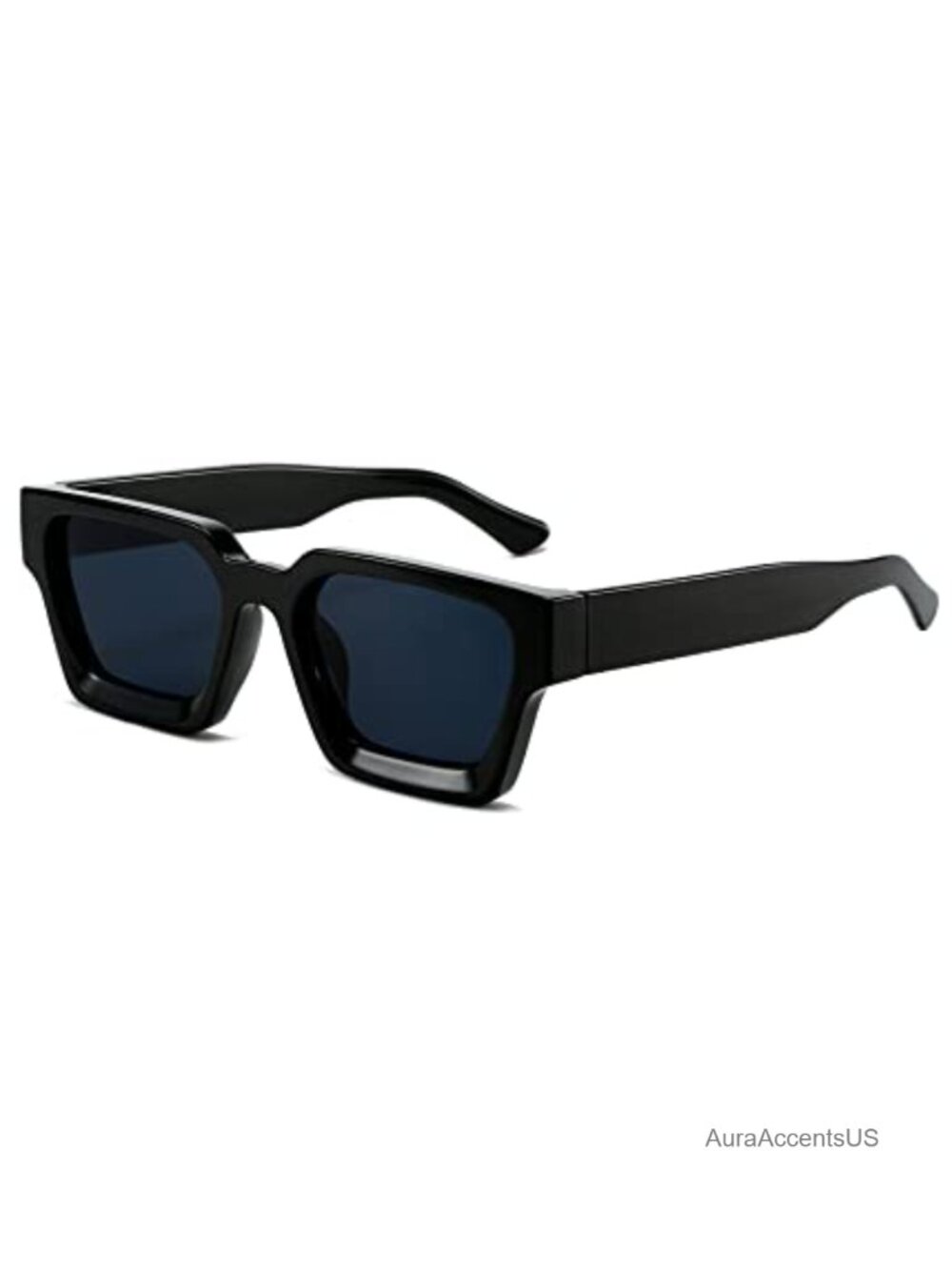 Thick Square Frame Sunglasses Retro Rectangular UV400 Unisex